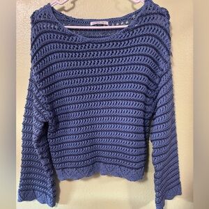American Eagle cropped open knit sweater